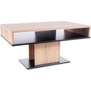 Corvallis soffbord 100 x 60 cm - Ek/svart - Soffbord i trä