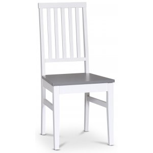 2 st Fårö stol - Vit/Grå - Trästolar