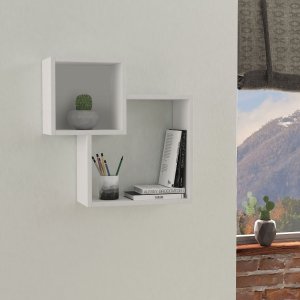 Diamond vägghylla - Vit - Vägghyllor -Hyllor & Förvaring - Hyllor
