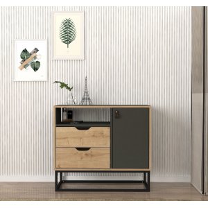 Dolores byrå - Safir/antracit - Byråar -Hyllor & Förvaring - Byråar