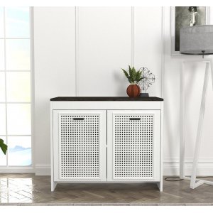 Done skåp - Vit/mörkbrun - Skåp -Skåp - Hyllor & Förvaring