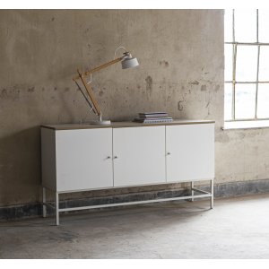 Edge sideboard - Vit högtryckslaminat -Skänkar & Sideboards - Hyllor & Förvaring