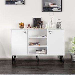 Ege skänk - Vit - Skåp -Skåp - Hyllor & Förvaring