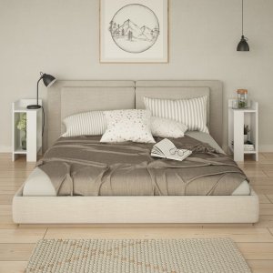 Elos sängbord - Vit - Sängbord -Sovrumsmöbler - Sängbord