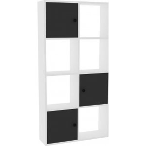 Ena bokhylla - Vit/antracit - Bokhyllor -Hyllor - Bokhyllor