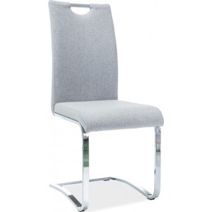 4 st Escanaba matstol - Grå - Konstläderklädda stolar