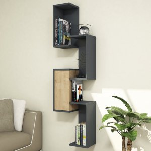 Esta vägghylla - Antracit/safir - Vägghyllor -Hyllor & Förvaring - Hyllor