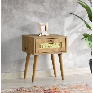 Euromos sängbord - Ek - Sängbord -Sovrumsmöbler - Sängbord