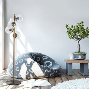 Fas golvlampa klar - Guld - Golvlampor -Lampor - Golvlampor