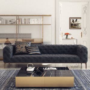 Fashion 4-sits soffa - Grå - 4-sits soffor