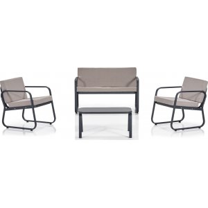 Ferni trädgårdsmöblemang - Beige/grå + Möbelpolish - Loungegrupper