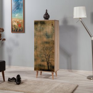 Filinta skoskåp autumn - Sonoma ek - Skoskåp -Skoskåp - Hallmöbler