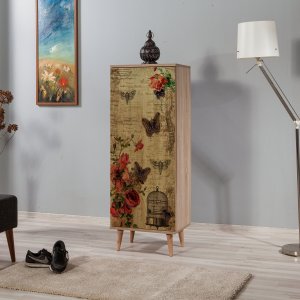 Filinta skoskåp butterfly - Sonoma ek - Skoskåp -Skoskåp - Hallmöbler