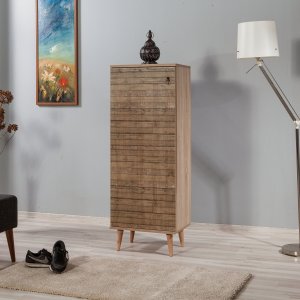 Filinta skoskåp plank - Sonoma ek - Skoskåp -Skoskåp - Hallmöbler