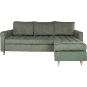 Firenze Divansoffa - Grön/bok - Soffor med divan