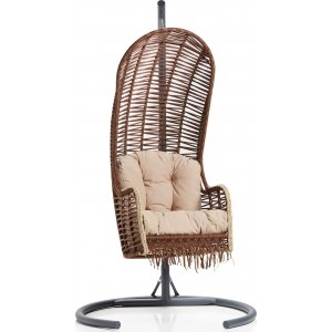 Flamingo hängstol - Brun/antracit + Möbelpolish - Hängstolar