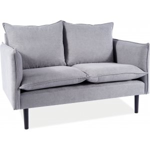 Flora 2-sits soffa - Grå sammet - 2-sits soffor