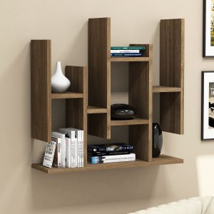 Flower vägghylla - Valnöt - Vägghyllor -Hyllor & Förvaring - Hyllor