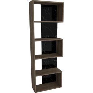 Gala bokhylla - Valnöt/marmor - Bokhyllor -Hyllor - Bokhyllor