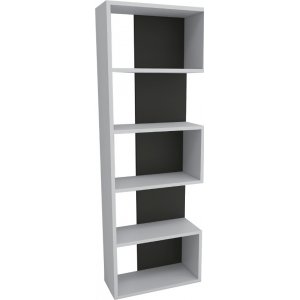 Gala bokhylla - Vit/antracit - Bokhyllor -Hyllor - Bokhyllor