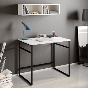 Gama skrivbord 90x60 cm - Vit/svart - Övriga kontorsbord & skrivbord