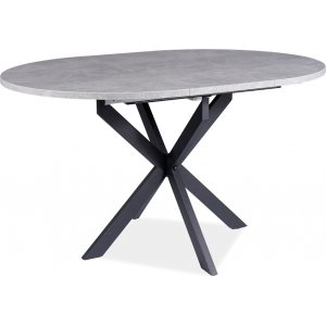 Gaston matbord 100-135 cm - Betong/svart - Övriga matbord