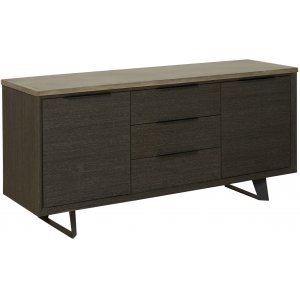 Ghost skänk 160 cm med betongskiva och mörkbetsad ek - Skänkar & Sideboards -Skänkar & Sideboards - Hyllor & Förvaring
