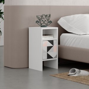 Grandma s sängbord angle - Vit - Sängbord -Sovrumsmöbler - Sängbord