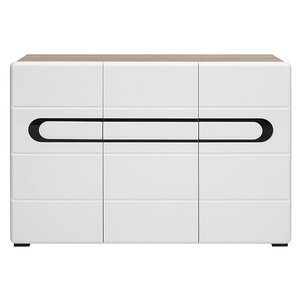 Hagfors sideboard - Vit/Svart - Skänkar & Sideboards -Skänkar & Sideboards - Hyllor & Förvaring