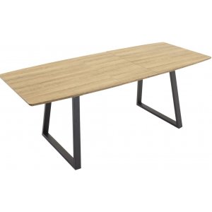 Hallsberg matbord 160-200 cm - Svart/ekimitation - Övriga matbord