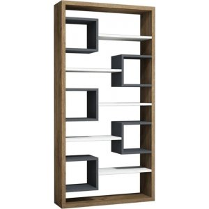 Hampus bokhylla - Valnöt/antracit - Bokhyllor -Hyllor - Bokhyllor