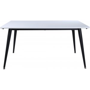 Hendry matbord 150-240 cm - Vit/svart - Övriga matbord