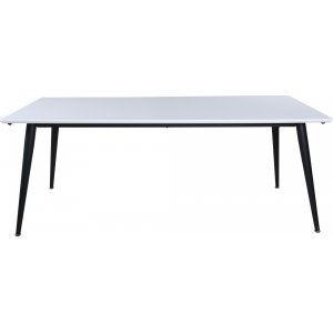 Hendry matbord 195-285 cm - Vit/svart - Övriga matbord