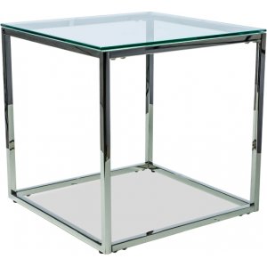 Hilton soffbord 55 cm - Krom - Glasbord
