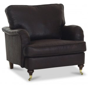 Howard Watford Deluxe Fåtölj - Vintage + Lädervårdskit - Howardfåtöljer