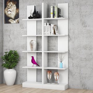 Ikiz bokhylla - Vit - Bokhyllor -Hyllor - Bokhyllor