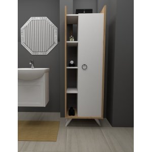 Ilgim skåp - Ek/vit - Skåp -Skåp - Hyllor & Förvaring