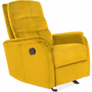 Jowisz reclinerfåtölj - Orange sammet - Reclinerfåtöljer