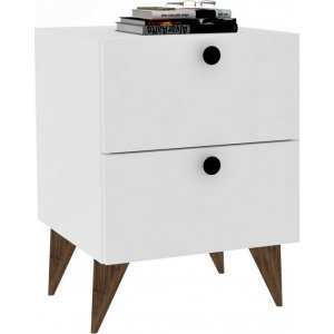 Kanda sängbord - Vit - Sängbord -Sovrumsmöbler - Sängbord