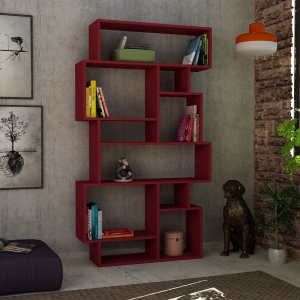 Karmato bokhylla - Vinröd - Bokhyllor -Hyllor - Bokhyllor