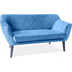 Karo 2-sits soffa - Blå sammet - 2-sits soffor