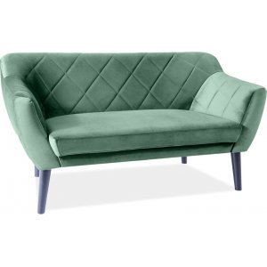 Karo 2-sits soffa - Grön sammet - 2-sits soffor