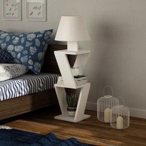 Kozena golvlampa - Vit - Golvlampor -Lampor - Golvlampor