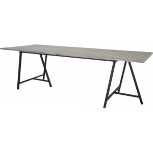 Kvarnåsen matbord 250 cm - Teak/svart - Övriga matbord