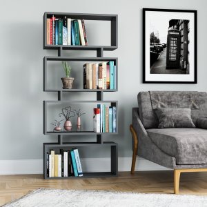 Langdon bokhylla - Antracit - Bokhyllor -Hyllor - Bokhyllor