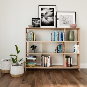 Lavina bokhylla - Ek - Bokhyllor -Hyllor - Bokhyllor