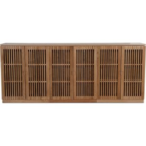 Level sideboard med dörrar i ribbor B210 cm - Ek - Skänkar & Sideboards -Skänkar & Sideboards - Hyllor & Förvaring