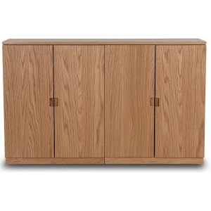 Level sideboard med släta dörrar B140 cm - Ek - Skänkar & Sideboards -Skänkar & Sideboards - Hyllor & Förvaring
