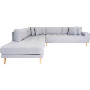 Lido Hörnsoffa med öppet avslut - Ljusgrå - Hörnsoffor