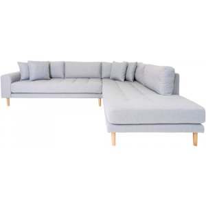 Lido Hörnsoffa med öppet avslut - Ljusgrå - Hörnsoffor